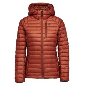 NWT Black Diamond Approach Down Hoody Jacket Women's size XS Burnt Sienna Orange